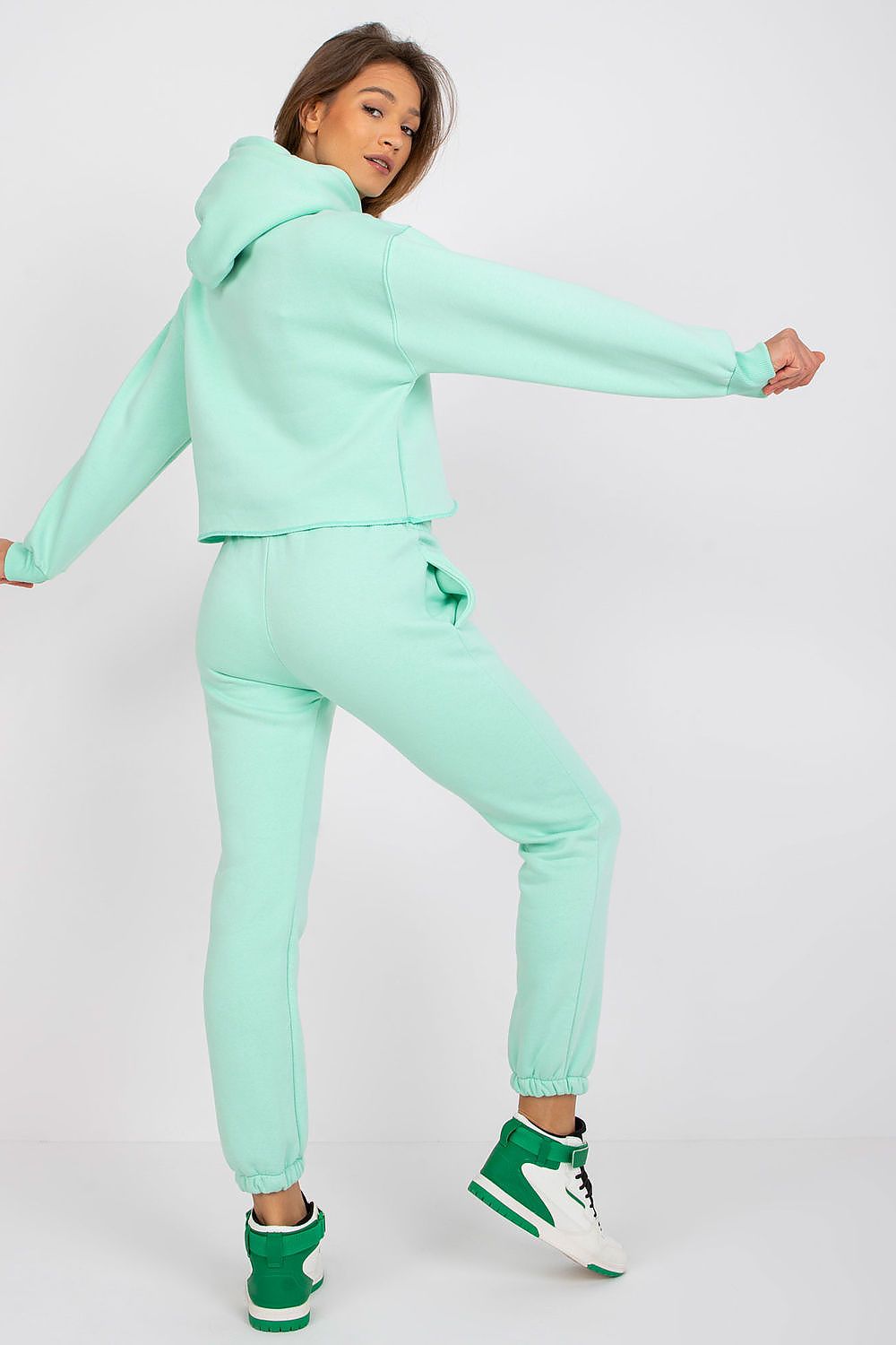 Ex Moda Casual Tracksuit Set - Cotton Blend Hoodie & Pants, EU 0, Modern Urban Style