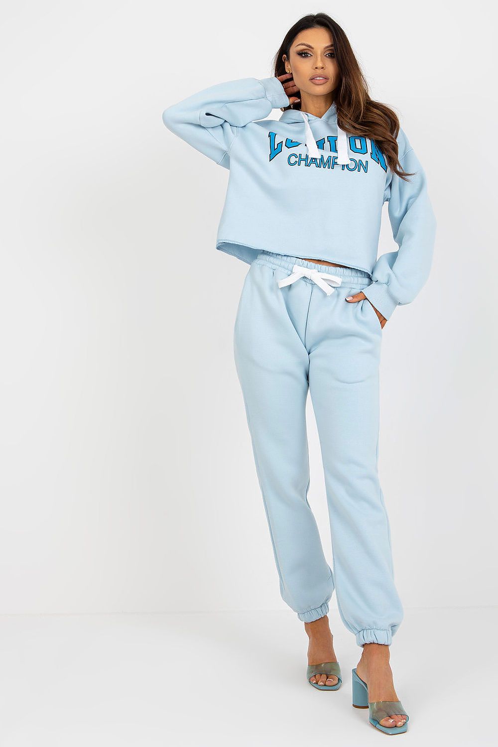 Ex Moda Casual Tracksuit Set - Cotton Blend Hoodie & Pants, EU 0, Modern Urban Style