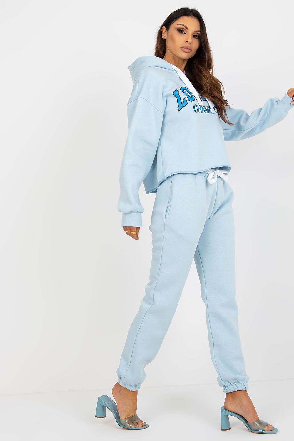 Ex Moda Casual Tracksuit Set - Cotton Blend Hoodie & Pants, EU 0, Modern Urban Style
