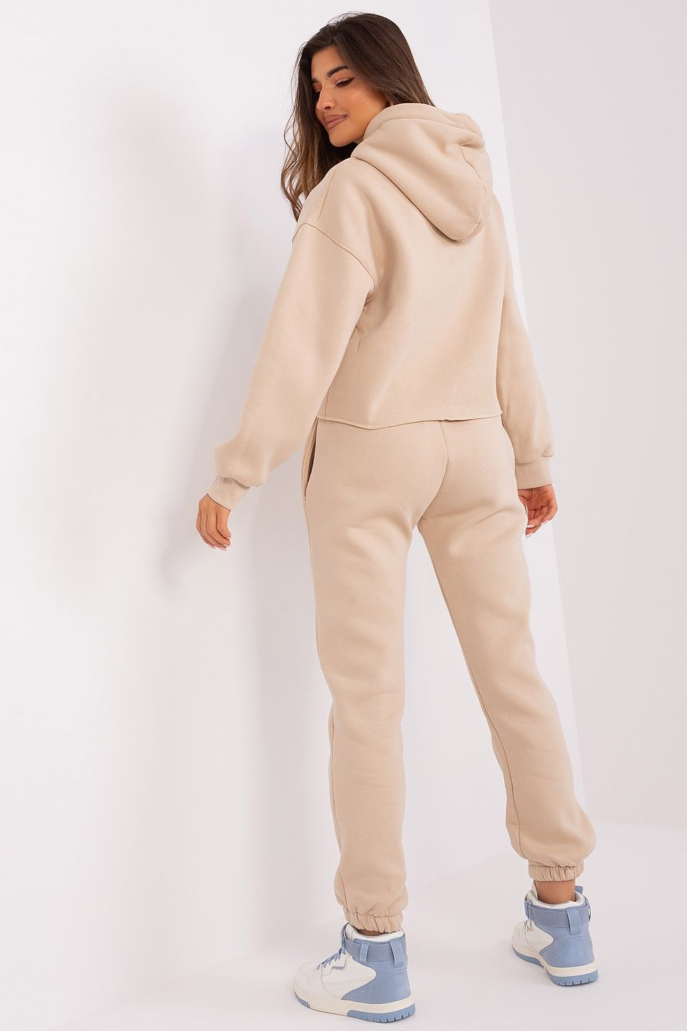Ex Moda Casual Tracksuit Set - Cotton Blend Hoodie & Pants, EU 0, Modern Urban Style