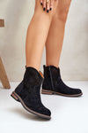 Step In Style Women's Eco Suede Ankle Boots, Breathable Design, Sizes EU 36-41, Rounded Toe