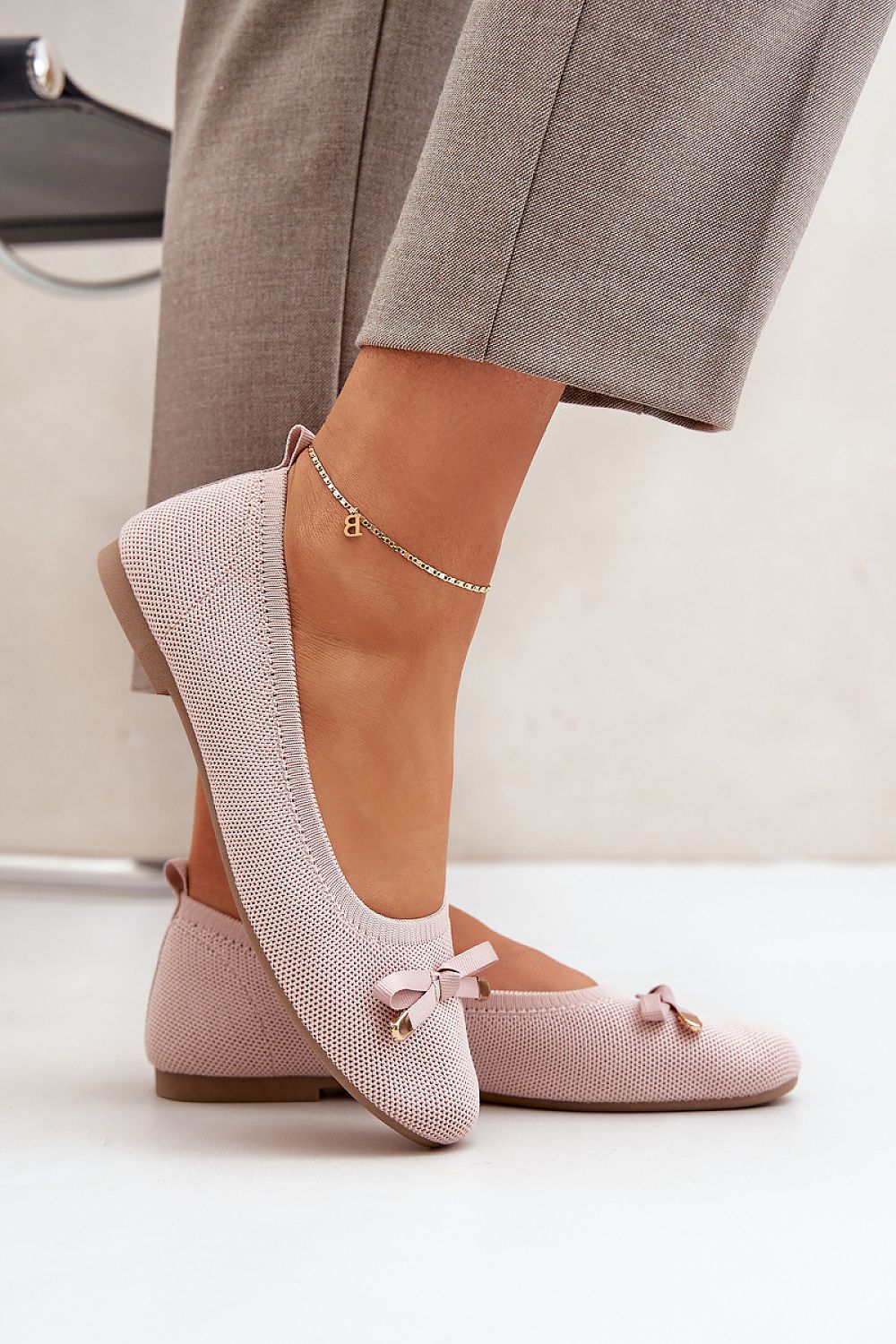 Step In Style Women's Ballet Flats - Elegant Mesh Design with Eco-Leather Insole, EU 36-41