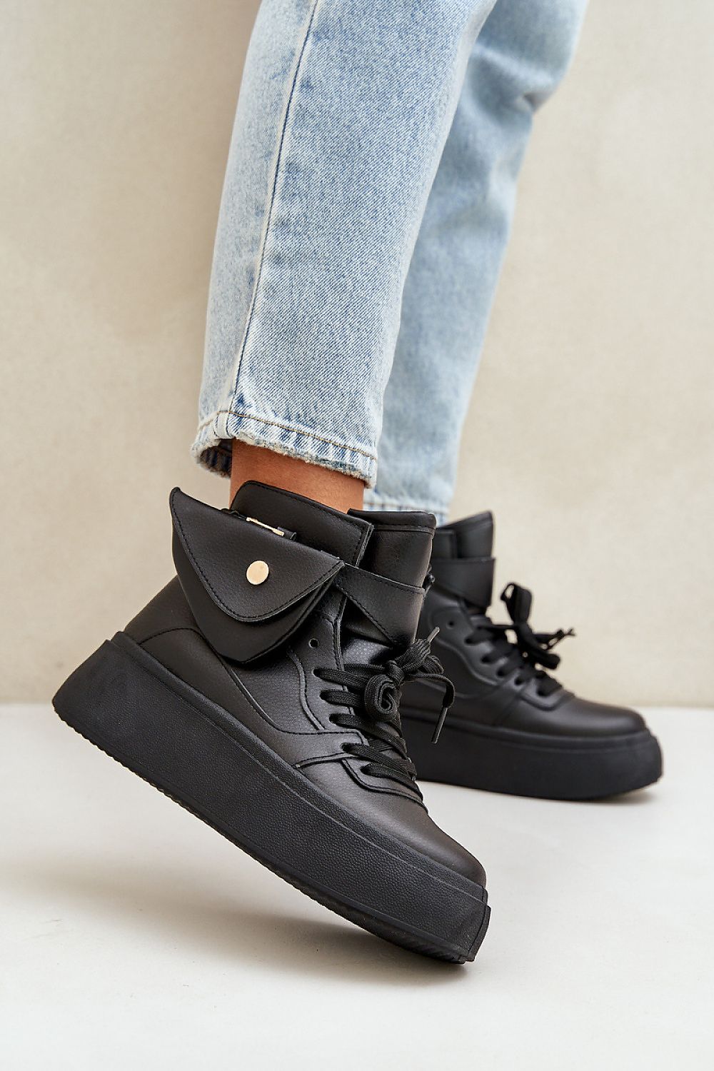 Luxury Eco Leather Women's Sneakers with Detachable Pouch | EU Sizes 36-41 by Step In Style