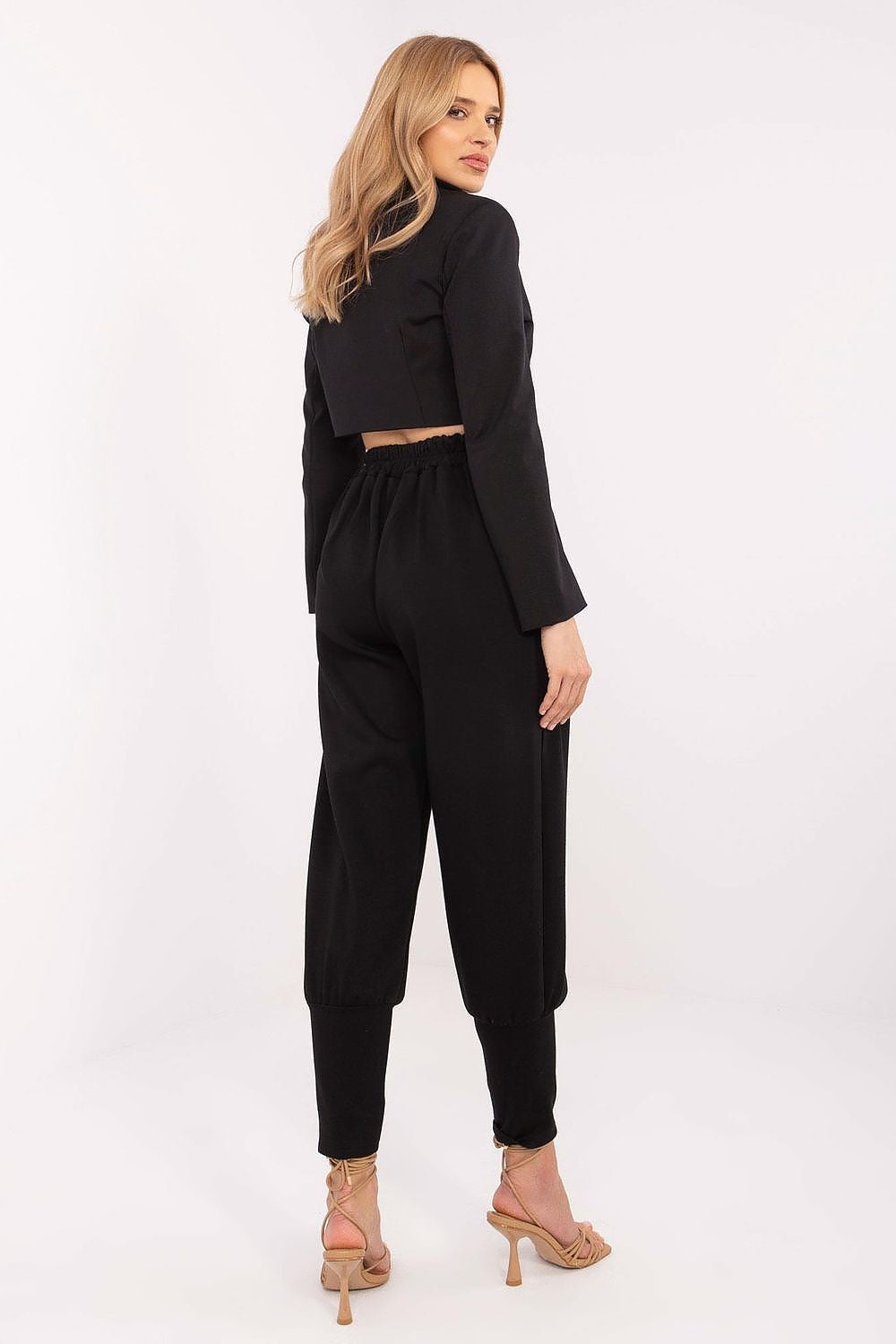 Italy Moda Women's High Waist Tracksuit Trousers, Size EU 0, Comfort Fit with Pockets
