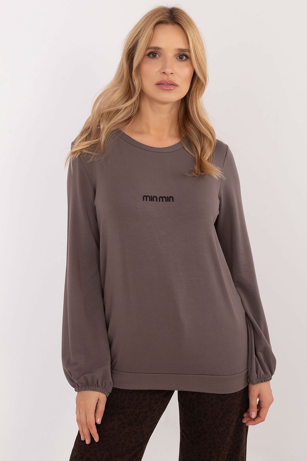 Elegant Long Sleeve Micro Modal Blouse With Spandex - Available in EU Sizes 0 (69 cm Length)