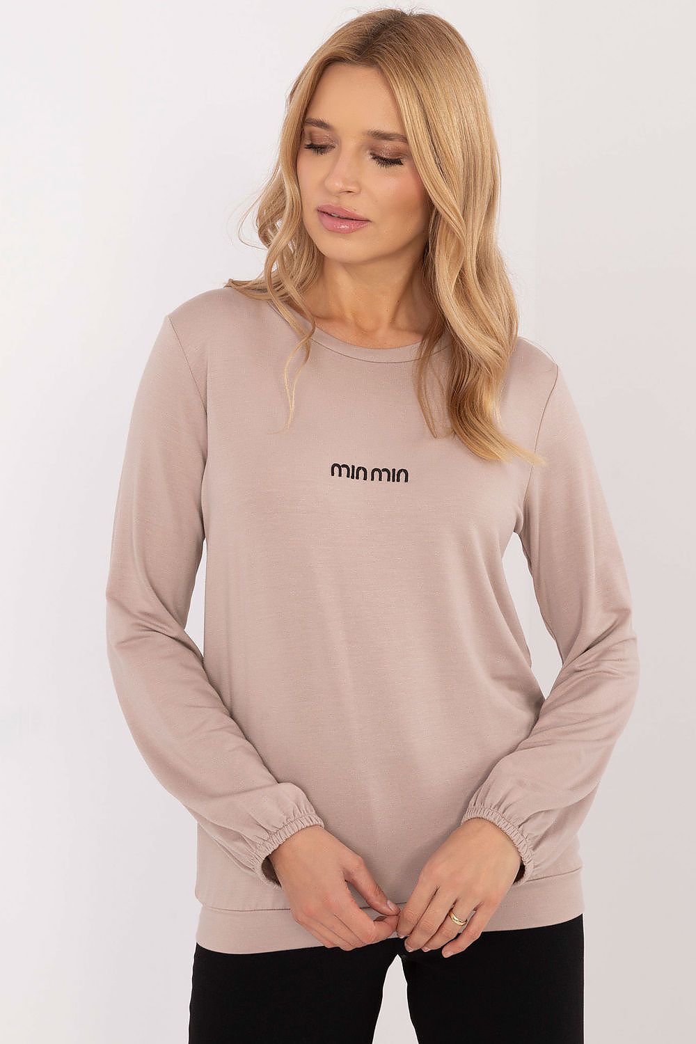 Elegant Long Sleeve Micro Modal Blouse With Spandex - Available in EU Sizes 0 (69 cm Length)