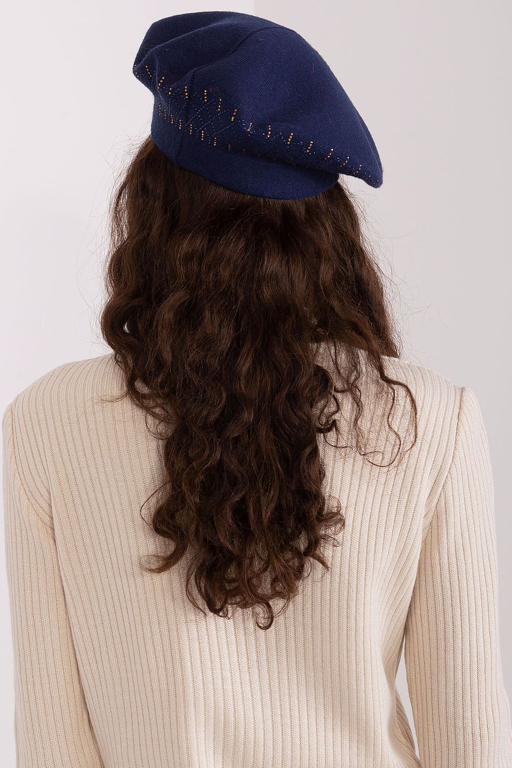 Elegant Shiny Beret Hat for Women – Soft Acrylic, Cotton & Cashmere Blend, Stylish Accessory