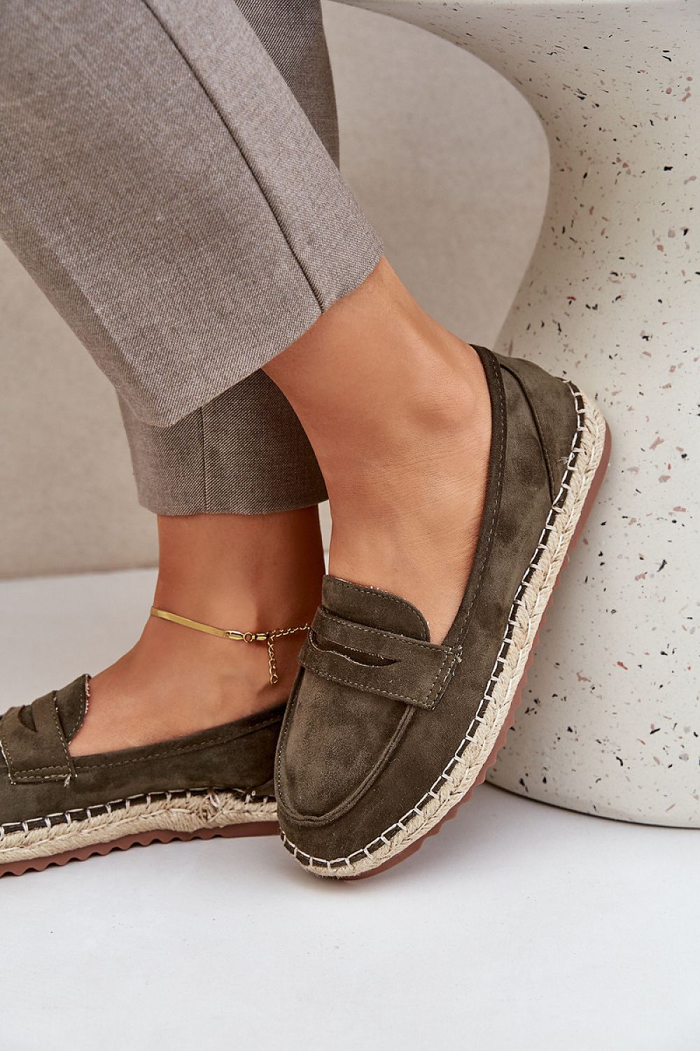 Luxury Women's Eco-Suede Espadrilles with Jute Detail, Size EU 36-41