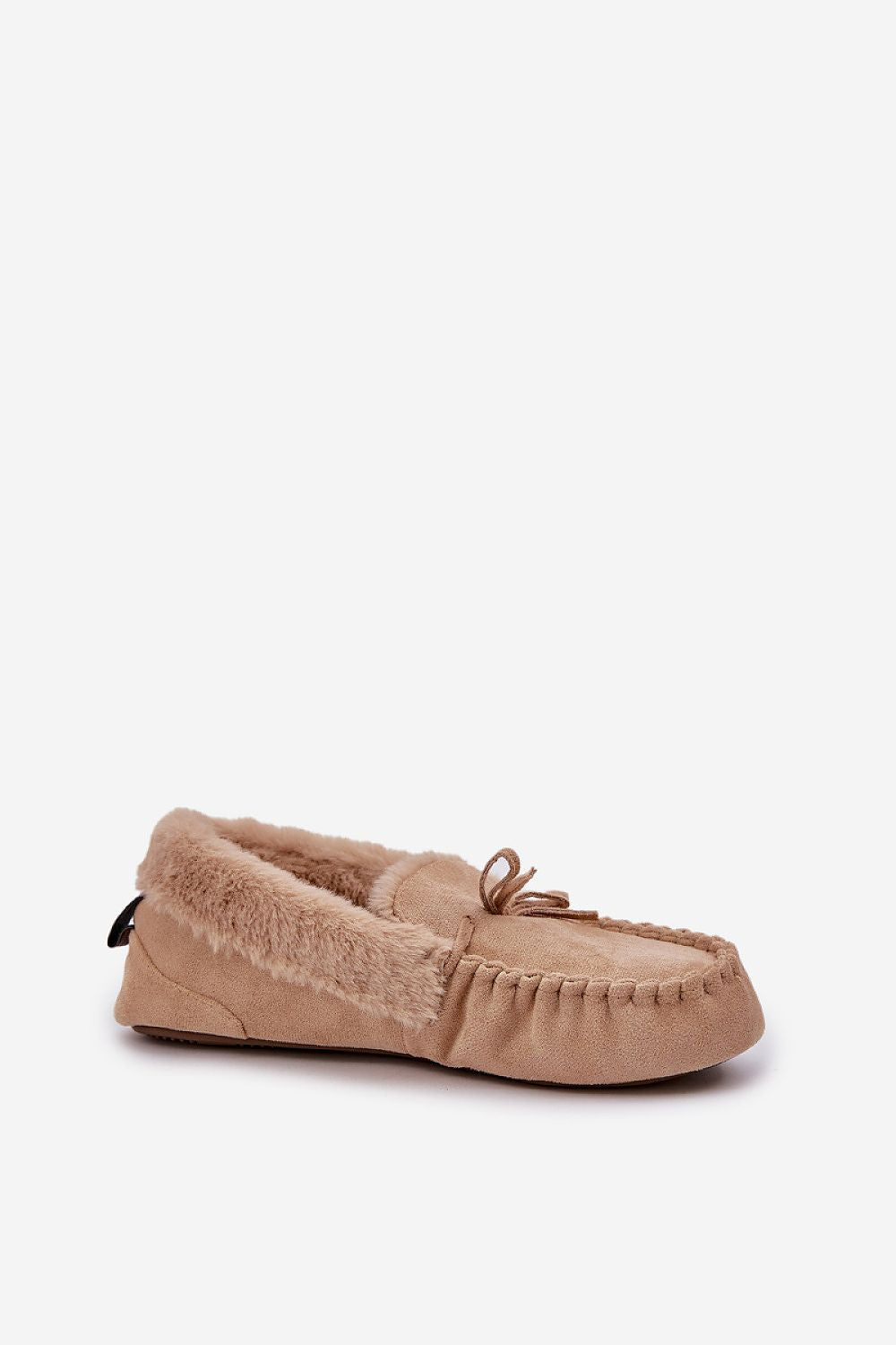 Luxury Eco Suede Moccasin Slippers with Fur-Lined Comfort | Sizes EU 36-41
