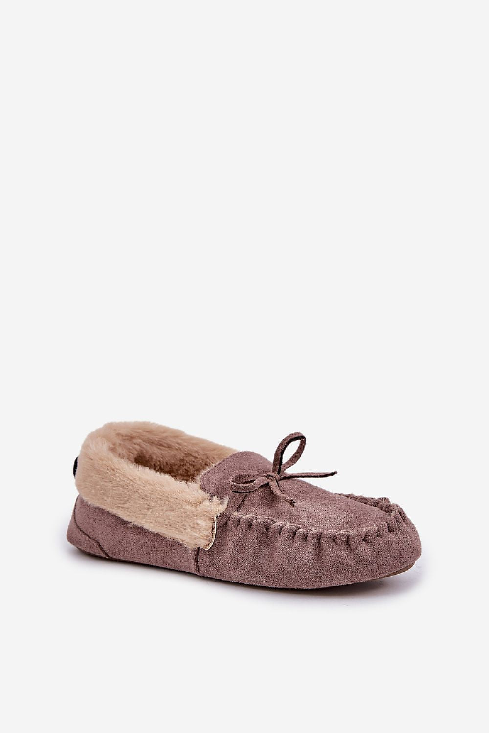 Luxury Eco Suede Moccasin Slippers with Fur-Lined Comfort | Sizes EU 36-41
