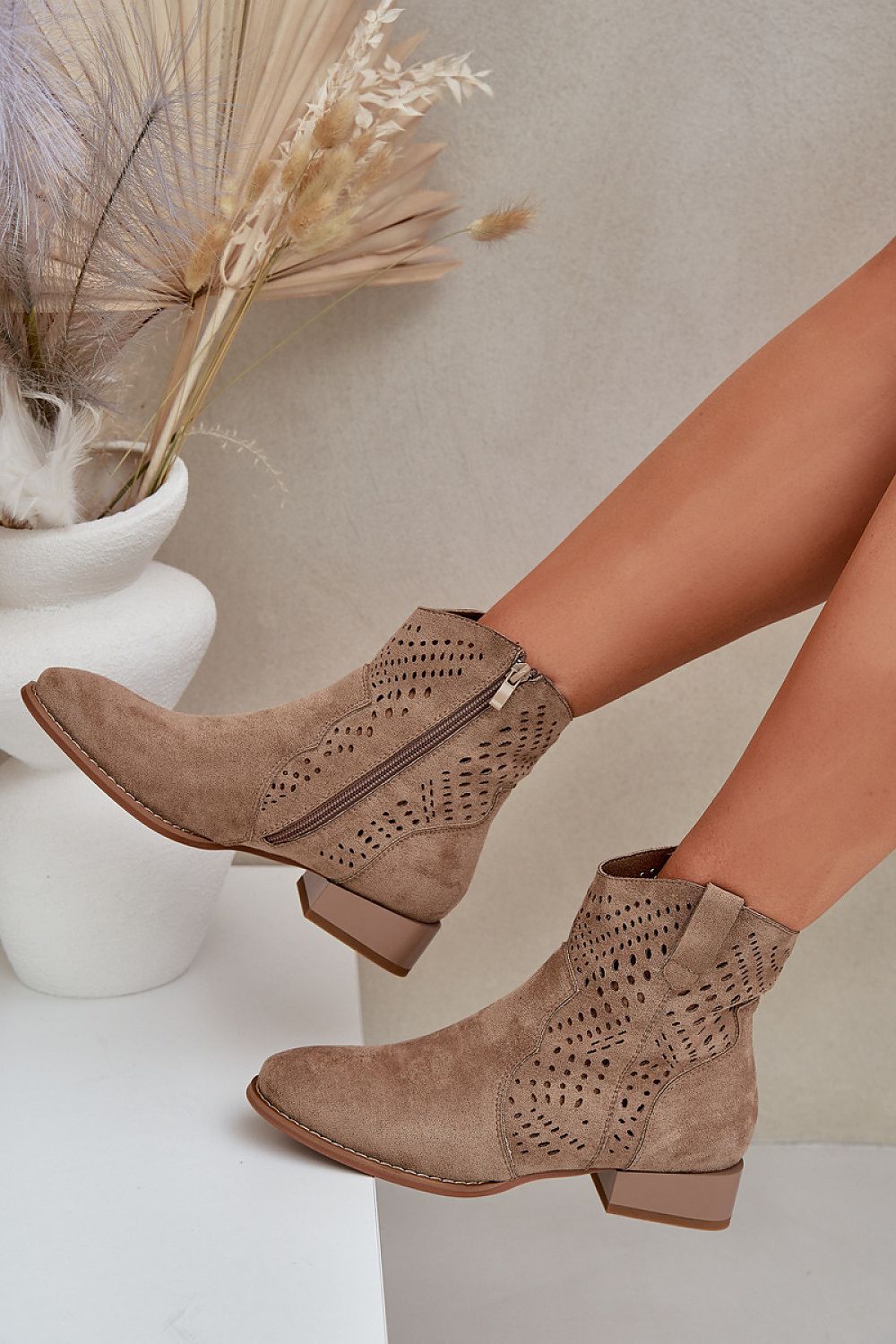Elegant Jezzi Eco Leather Heel Boots with Comfort Footbed - Sizes EU 36-41