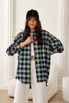 Roco Fashion Women's Long Sleeve Flannel Shirt | Sizes S/M & L/XL | Elegant Casual Style
