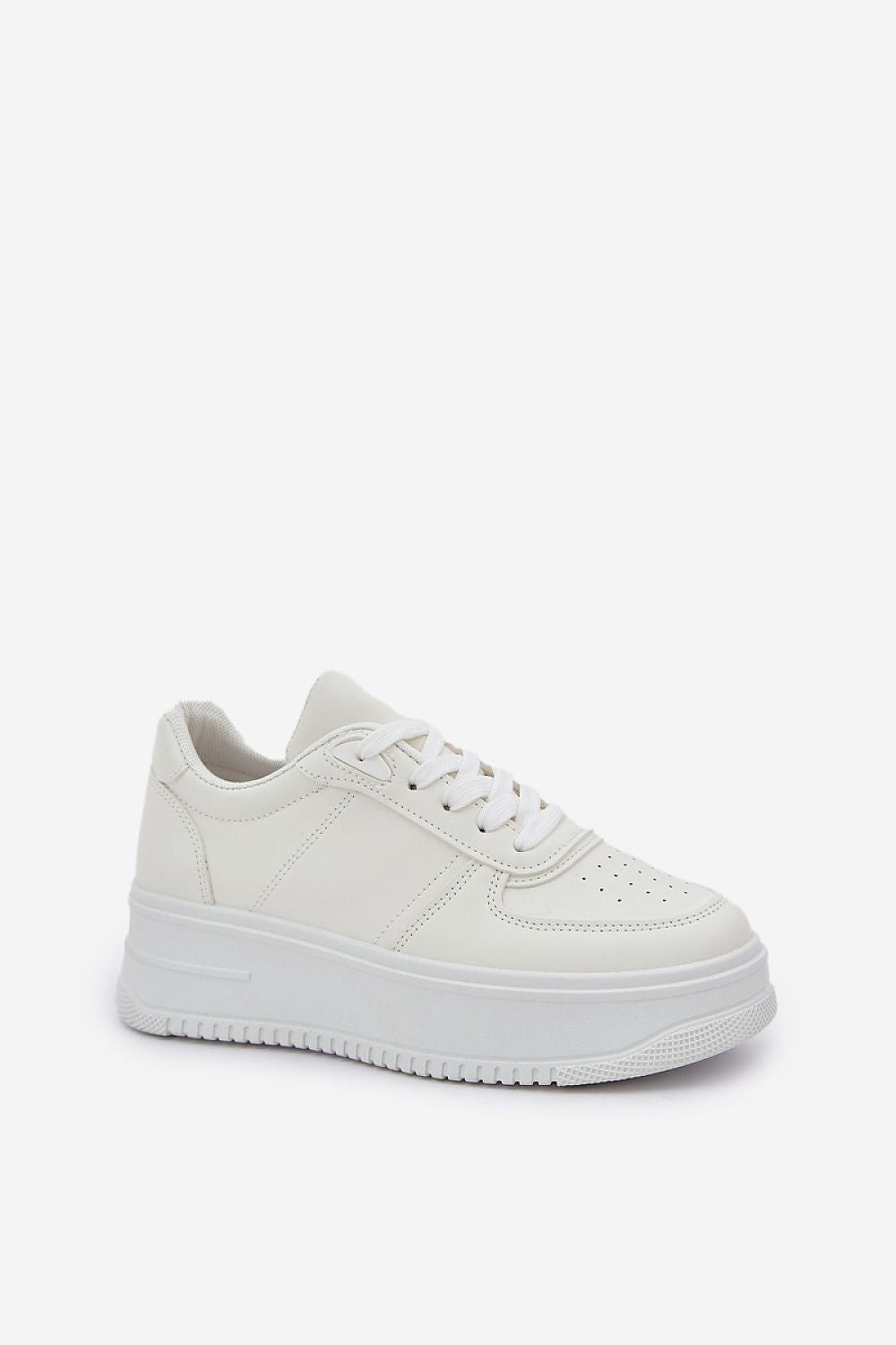 Eco-Leather Platform Sneakers for Women, Comfortable Classic Design, Sizes EU 36-41