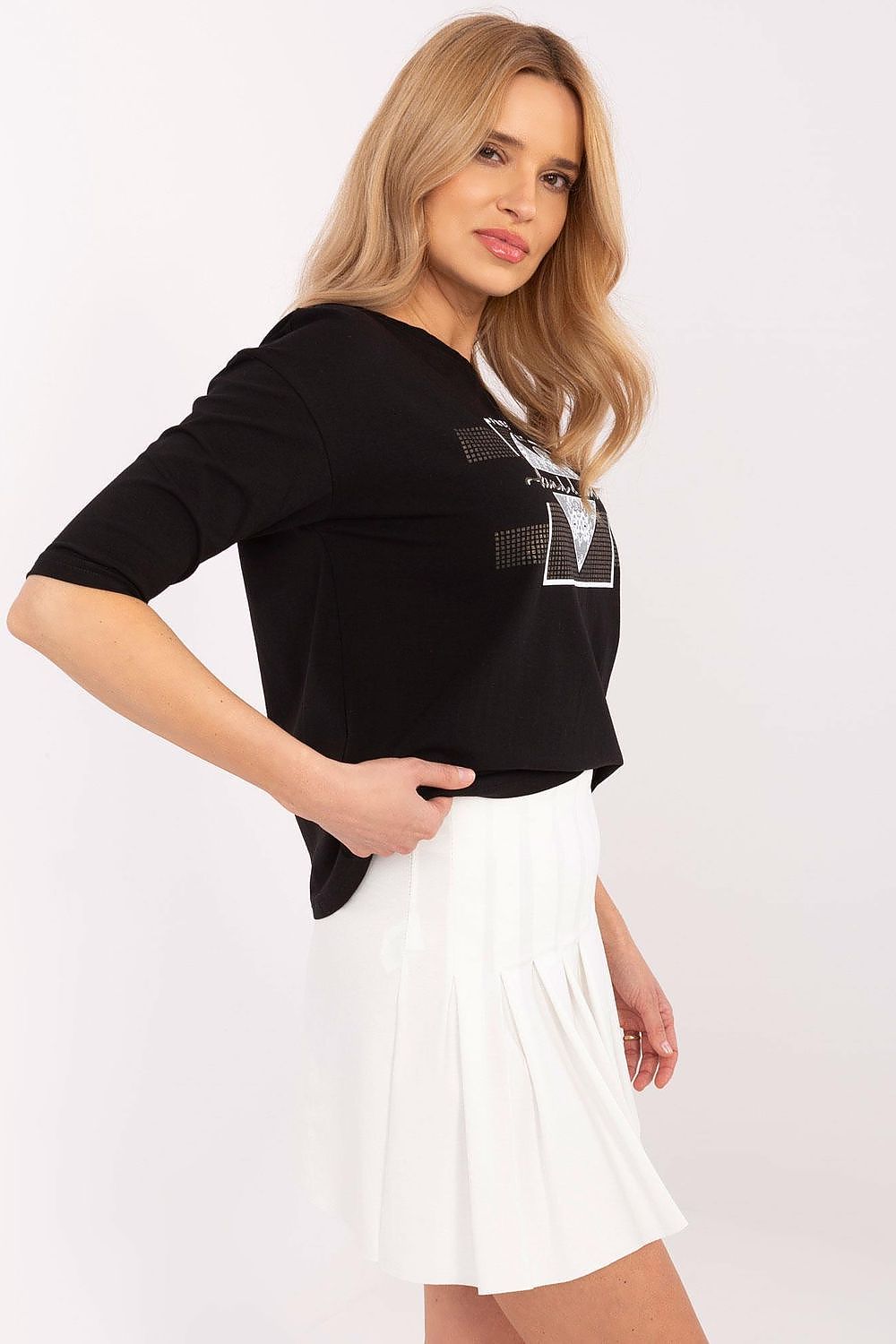 Casual Cotton Blouse With 3/4 Sleeves & Prints | Sizes S, M, L, XL