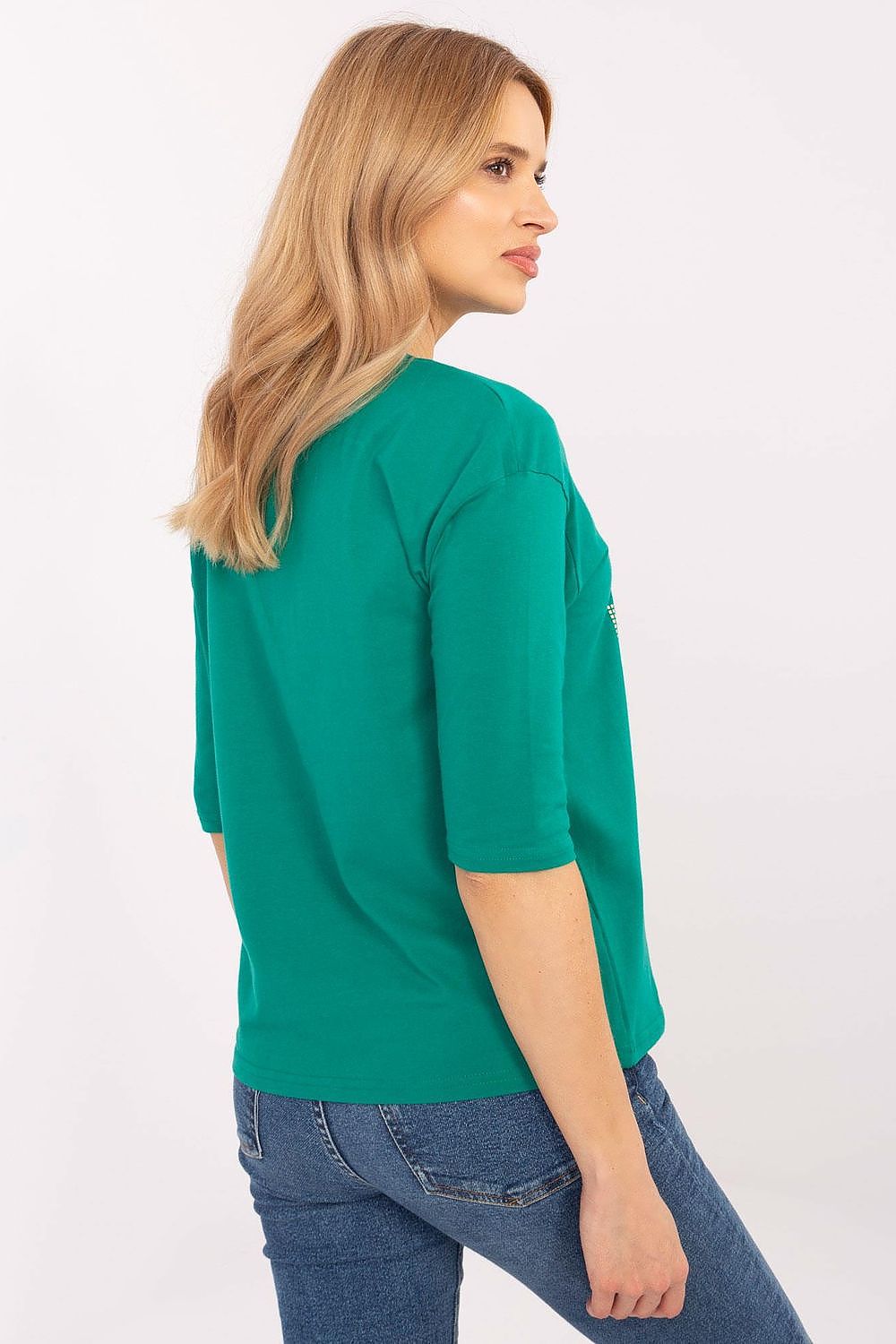 Casual Cotton Blouse With 3/4 Sleeves & Prints | Sizes S, M, L, XL