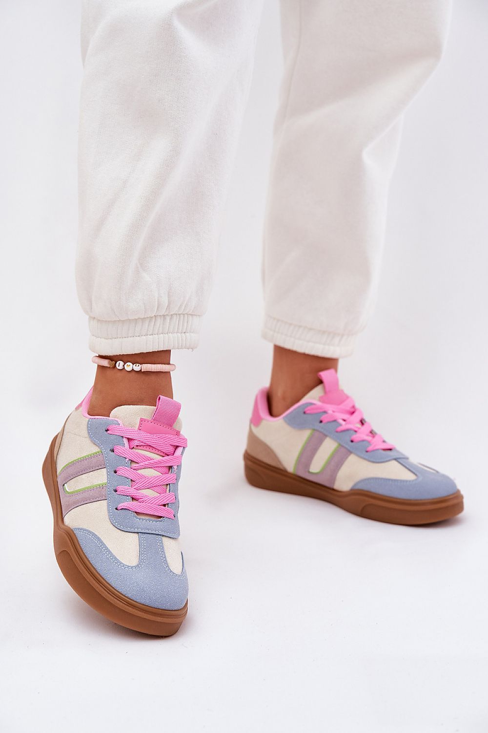 Eco-Friendly Women's Low-Top Sneakers in Sizes EU 36-41 with Comfortable Foam Insoles