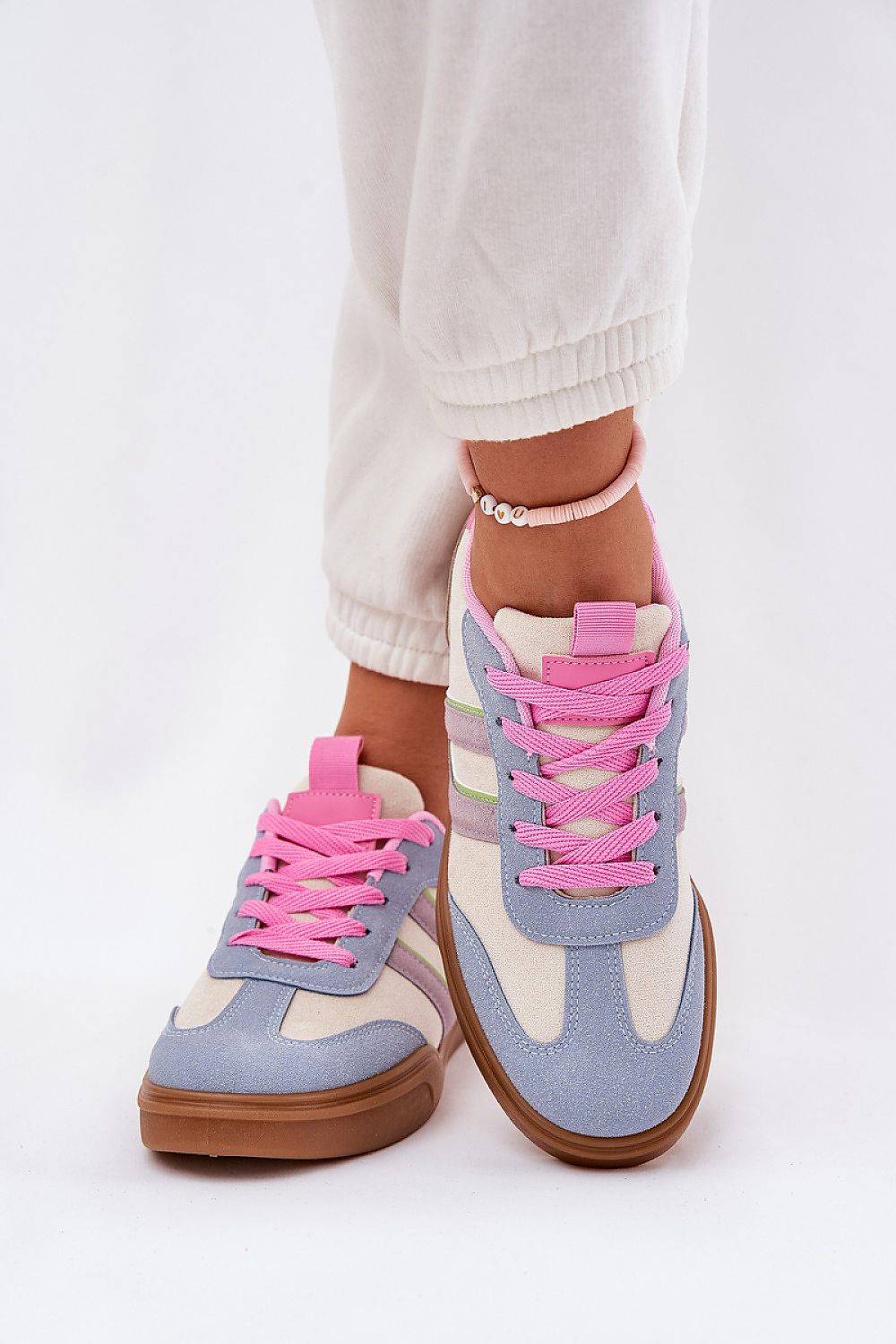 Eco-Friendly Women's Low-Top Sneakers in Sizes EU 36-41 with Comfortable Foam Insoles