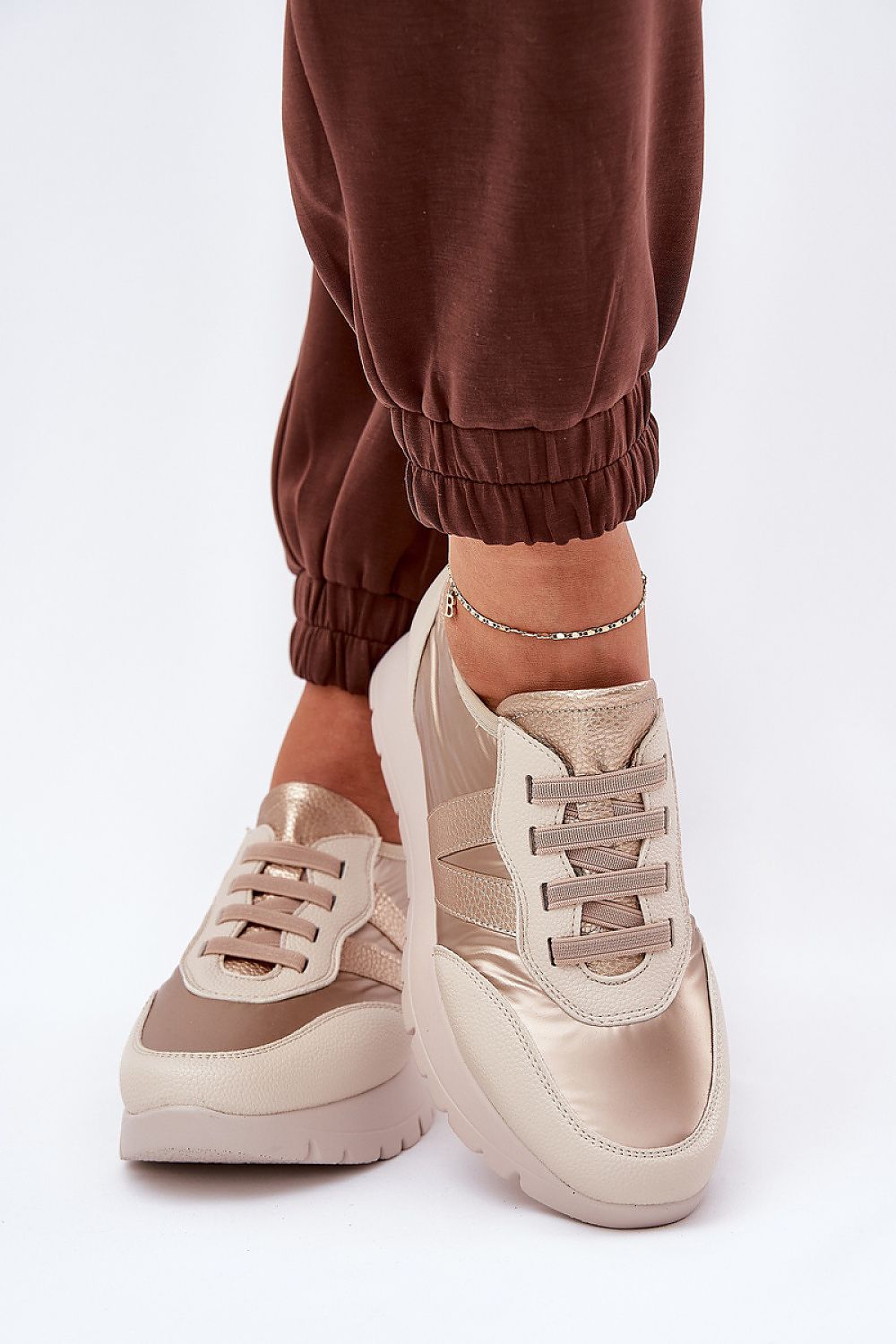Elegant Vinceza Sport Shoes in Eco-Leather & Fabric | Sizes EU 36-41 | Comfortable Platform Design