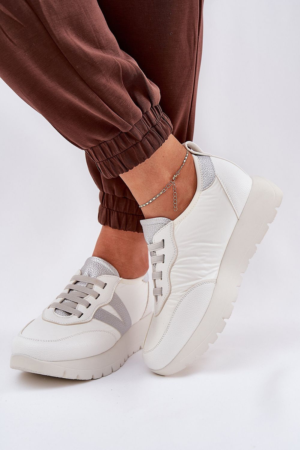 Elegant Vinceza Sport Shoes in Eco-Leather & Fabric | Sizes EU 36-41 | Comfortable Platform Design