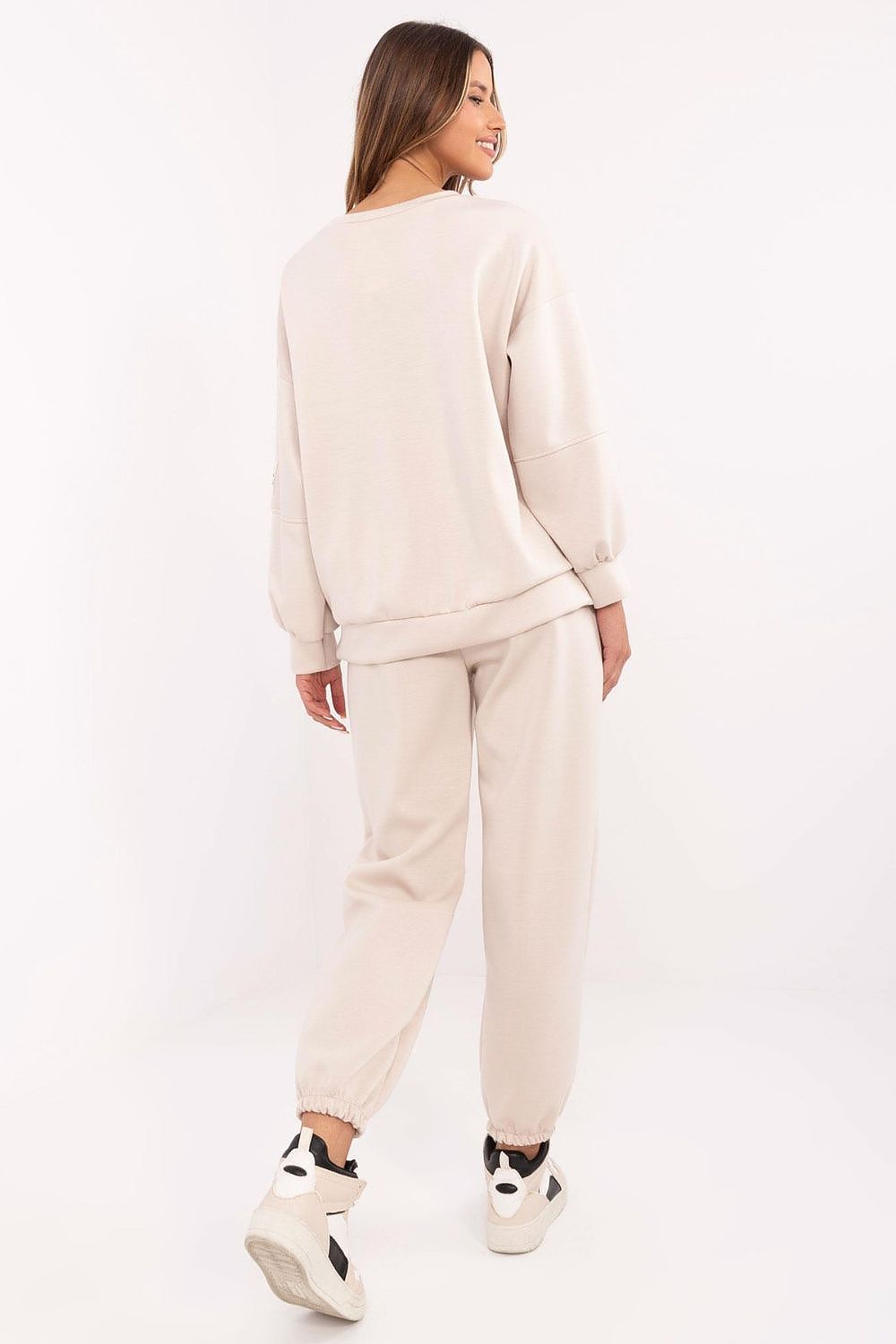 Italy Moda Women's Casual Tracksuit Set EU Size 0 - Soft Viscose, Cotton, Elastane Blend, Stylish Comfort