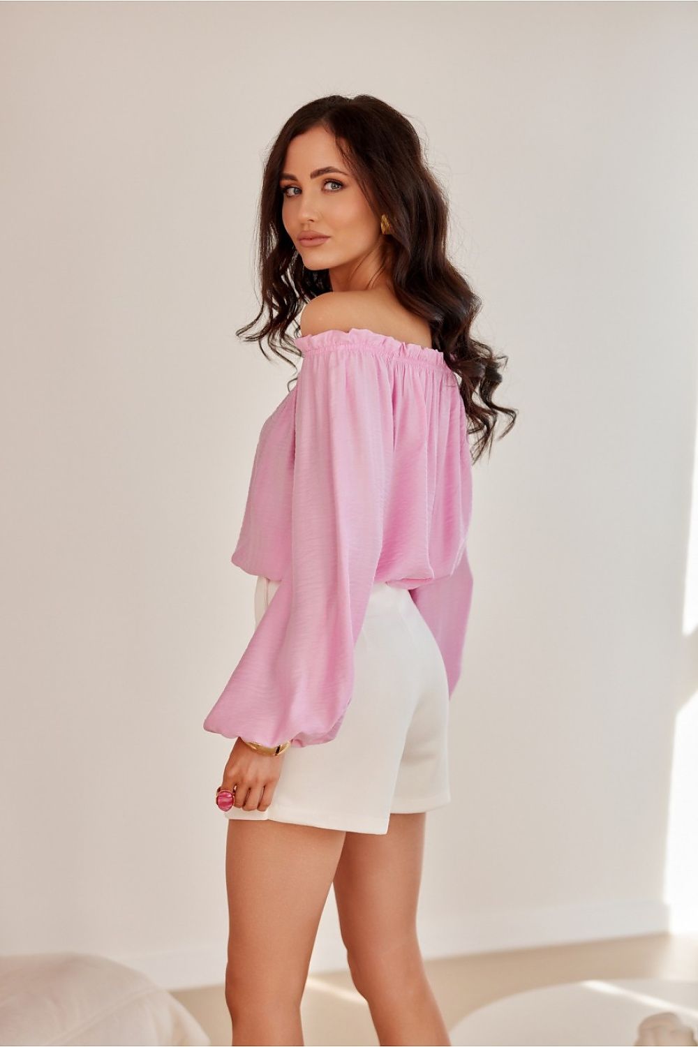 Elegant Roco Fashion Blouse with Long Puffy Sleeves | Sizes EU 36-40