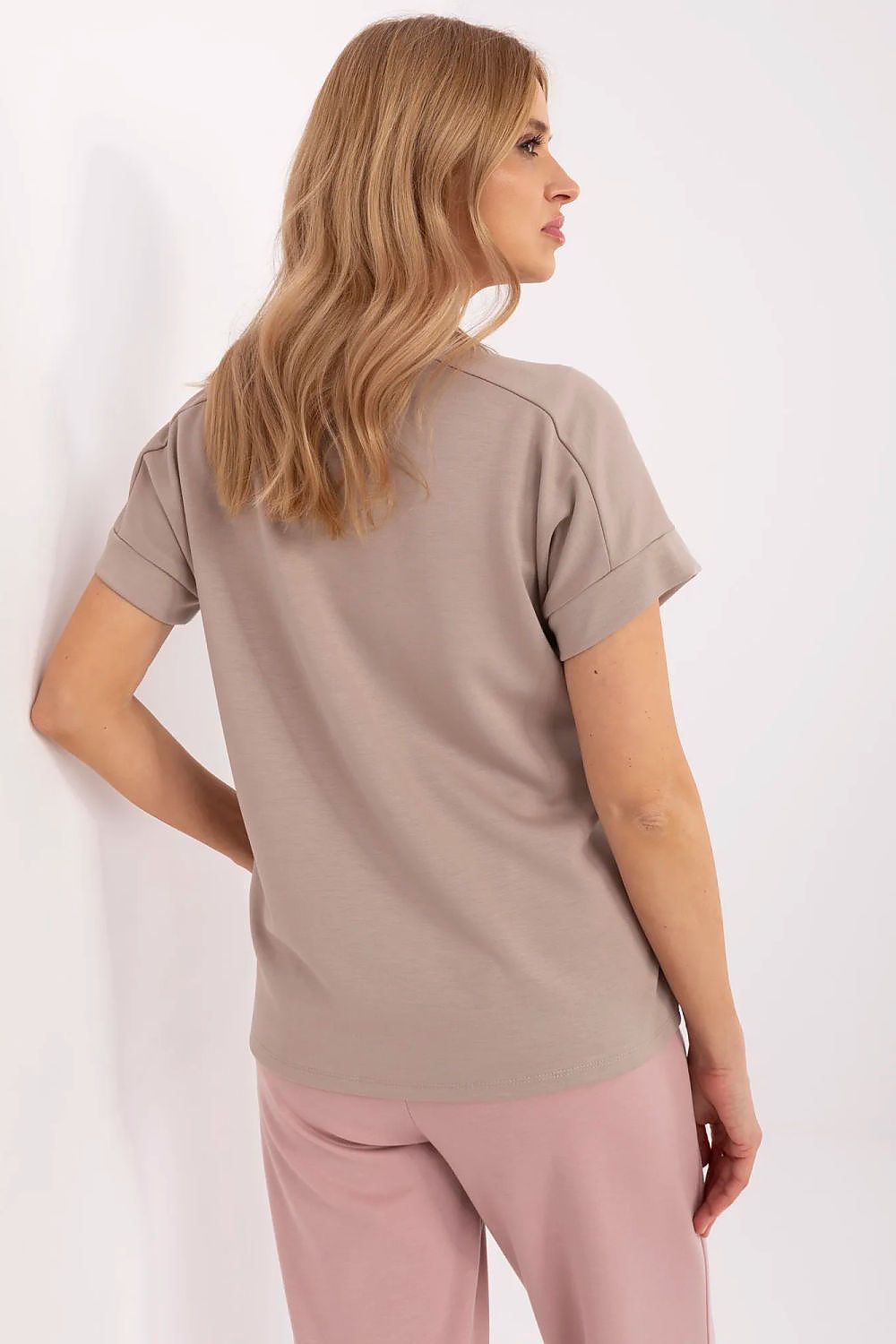 Casual Classic Blouse for Women, EU Sizes 0-4, Soft Viscose-Polyester Blend, Short Sleeves