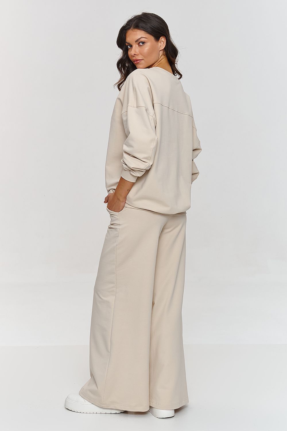 Luxury women's makadamia oversized tracksuit set - eu 36-...