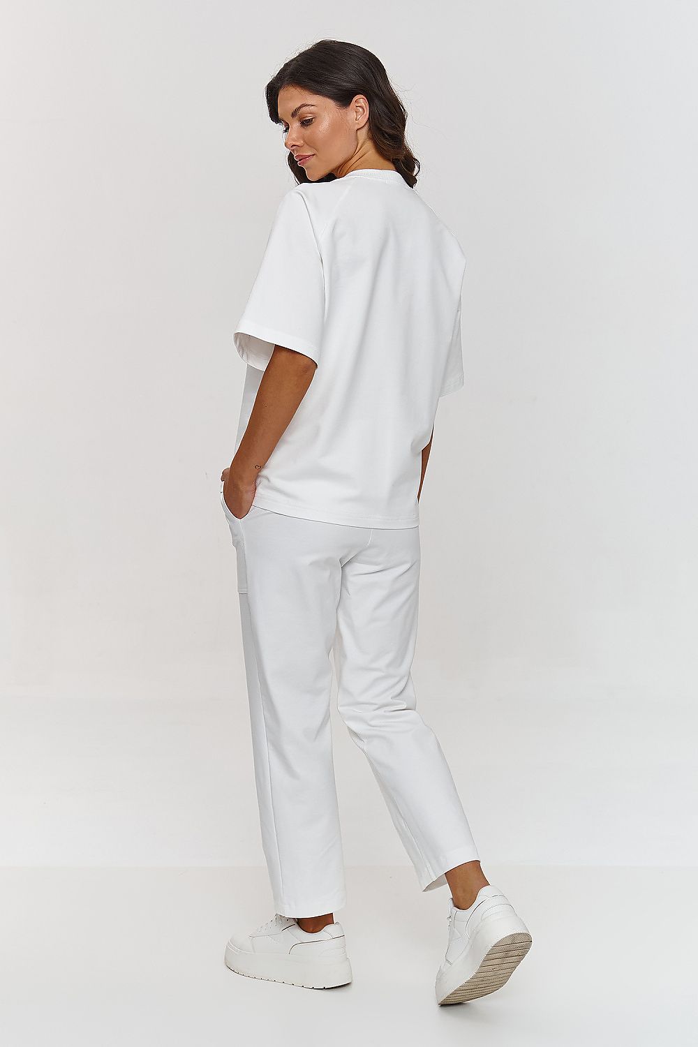 Makadamia comfort tracksuit set - loose blouse & classic ...