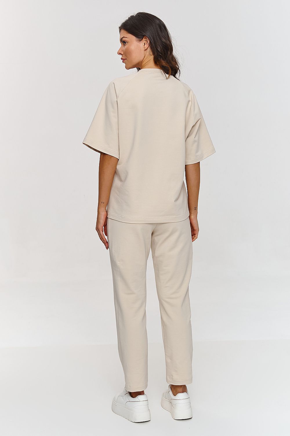 Makadamia comfort tracksuit set - loose blouse & classic ...