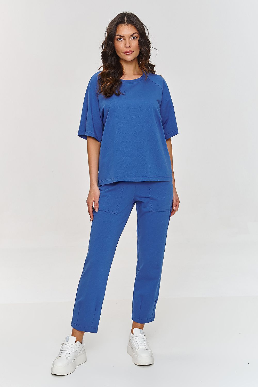 Makadamia comfort tracksuit set - loose blouse & classic ...