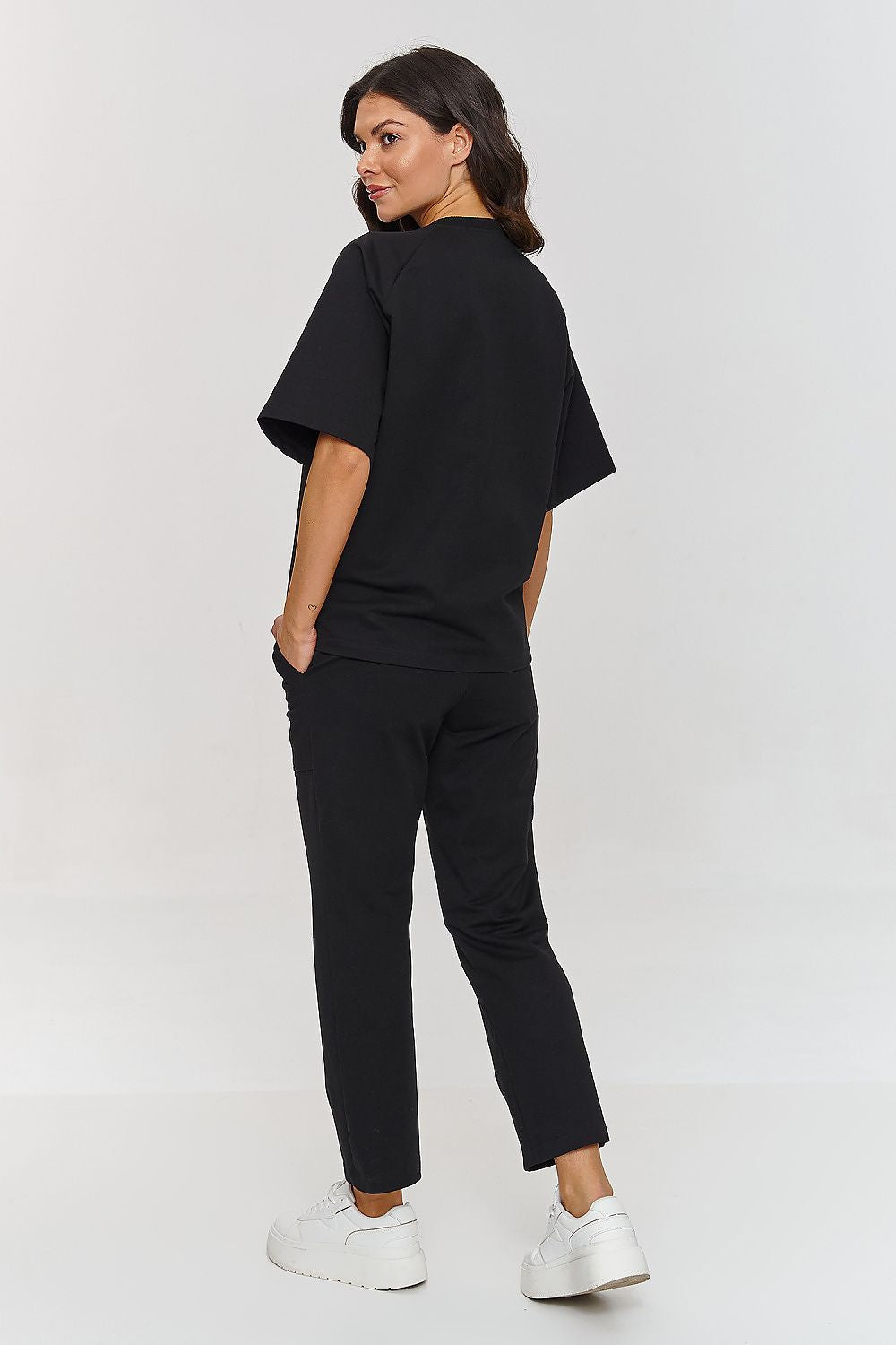 Makadamia comfort tracksuit set - loose blouse & classic ...