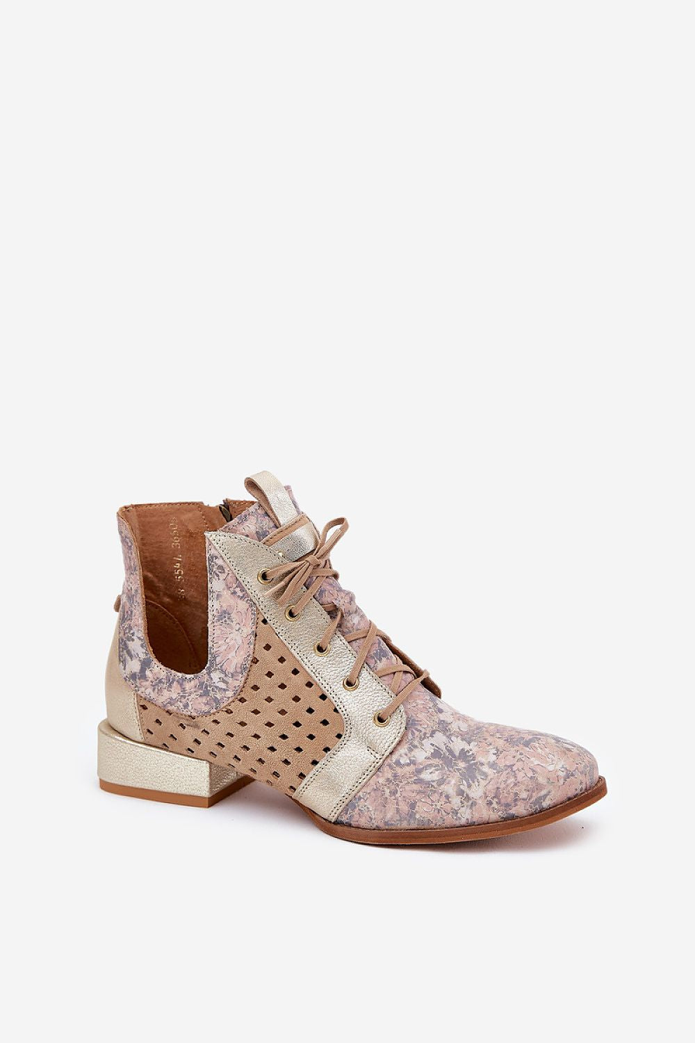 Luxurious Maciejka Ankle Boots in Natural Leather, Sizes EU 36-41, Adjustable Fit with Zipper