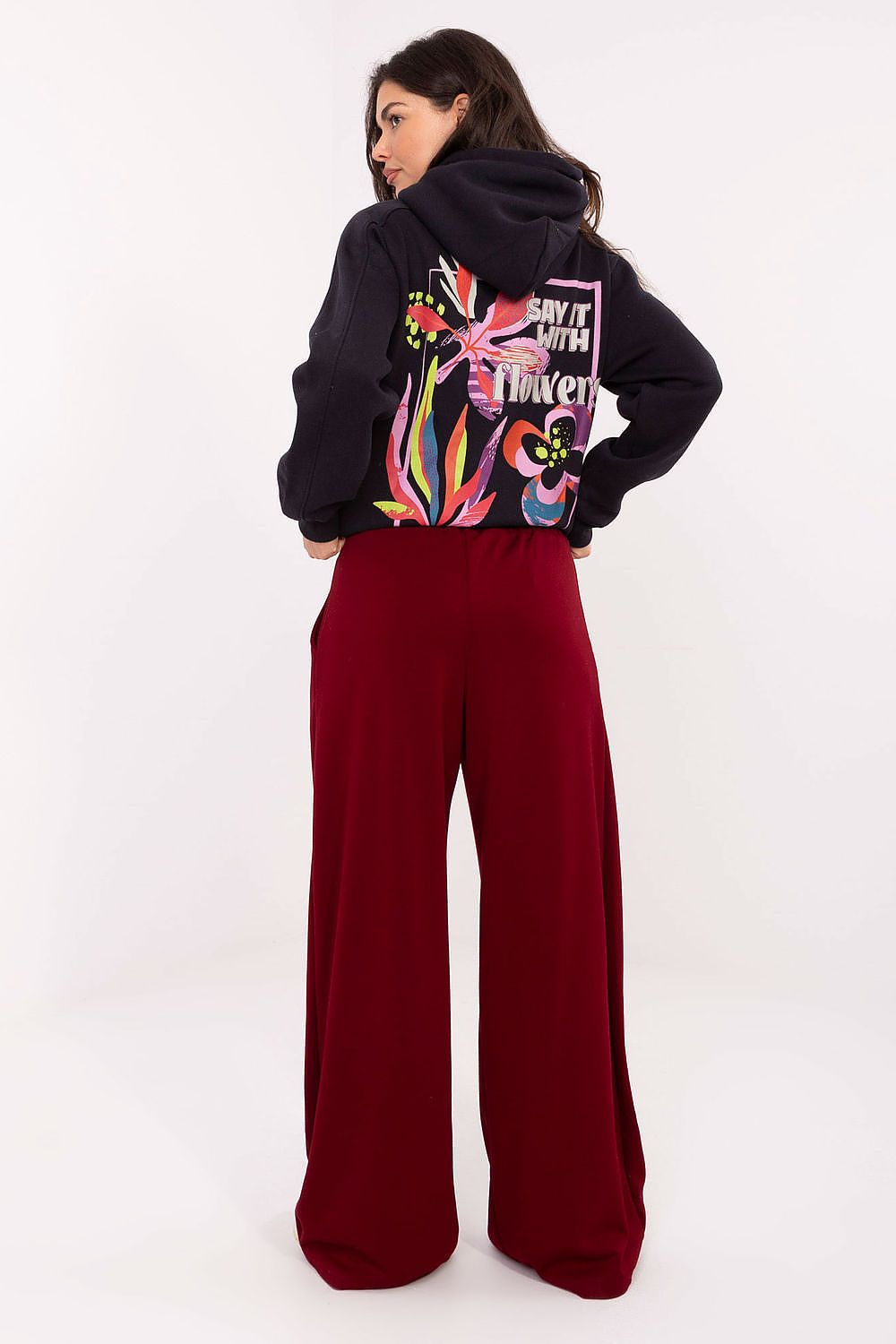 Elegant palazzo-style tracksuit trousers in sizes eu 0-4 ...