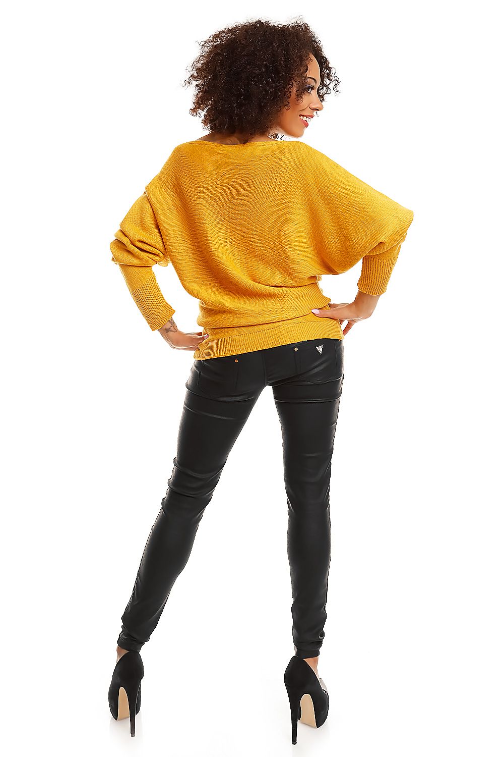 Chic Oversized Kimono Sweater with Boat Neckline by PeeKaBoo - Soft Acrylic, Bat Style, Flattering Fit