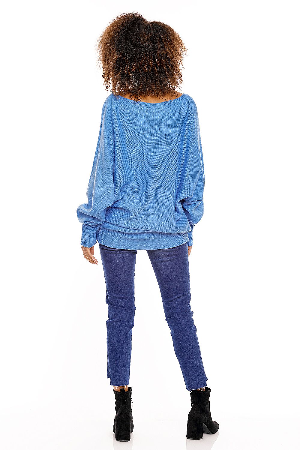 Chic Oversized Kimono Sweater with Boat Neckline by PeeKaBoo - Soft Acrylic, Bat Style, Flattering Fit