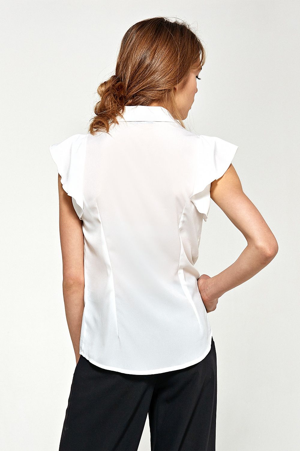 Elegant Nife Sleeveless Shirt with Trendy Frills - Perfect for Work and Casual Outings