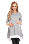 Asymmetrical Mini Pregnancy Dress by PeeKaBoo - Stylish & Flowing Maternity Wear