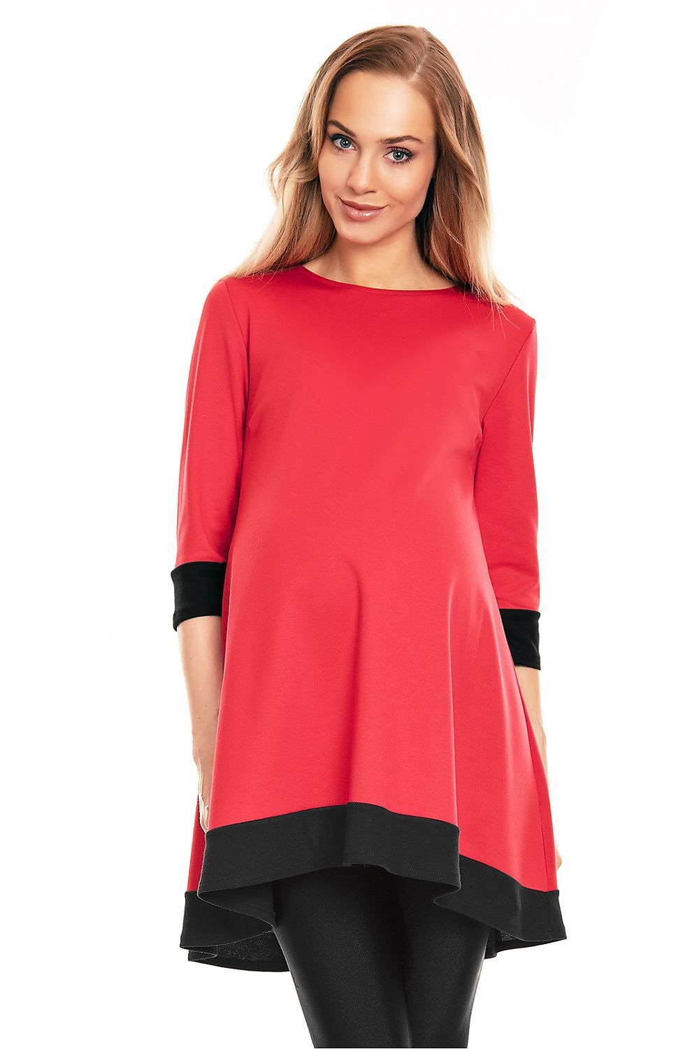 Asymmetrical Mini Pregnancy Dress by PeeKaBoo - Stylish & Flowing Maternity Wear