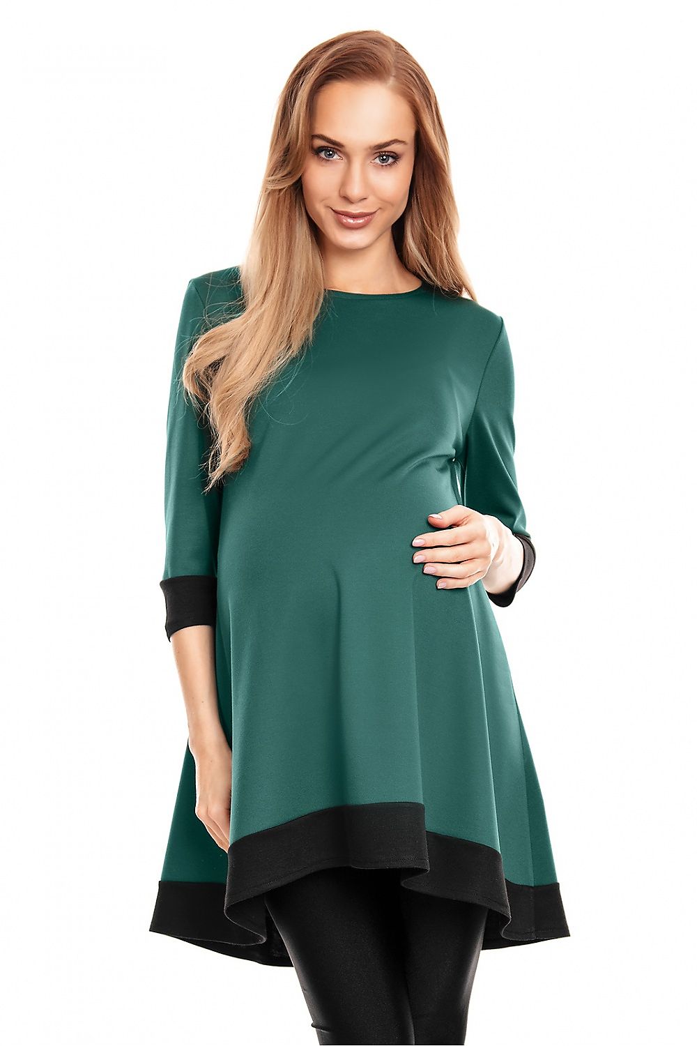 Asymmetrical Mini Pregnancy Dress by PeeKaBoo - Stylish & Flowing Maternity Wear
