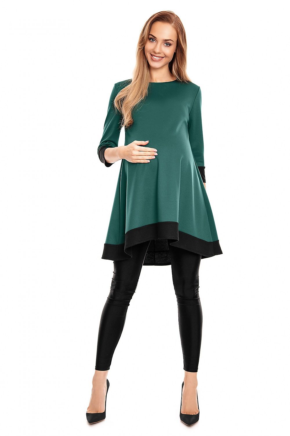 Asymmetrical Mini Pregnancy Dress by PeeKaBoo - Stylish & Flowing Maternity Wear