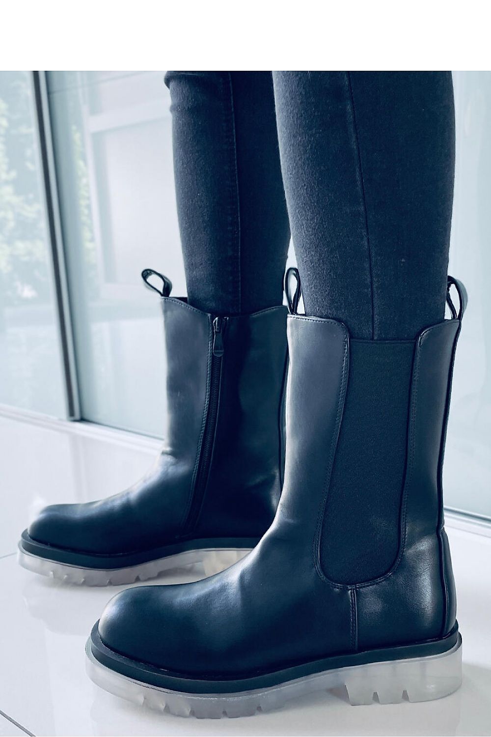 Inello Women's Organic Leather Jodhpur Boots with Side Zip - Stylish High-Upper Design
