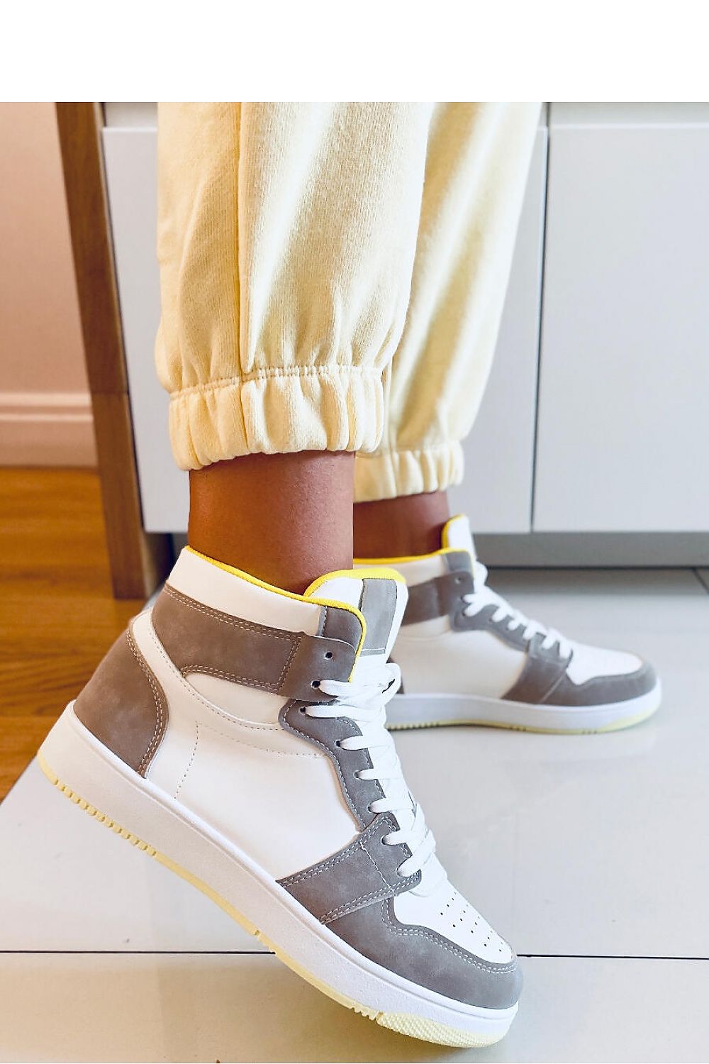 Inello Women's Lace-Up Ankle Sneakers in Eco-Leather – Stylish and Comfy Everyday Footwear