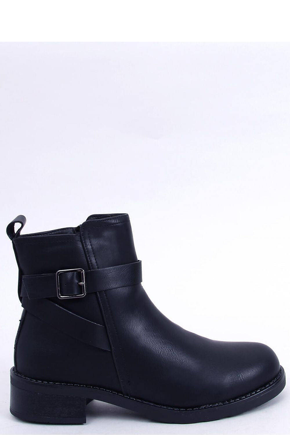 Inello Women's Jodhpur Boots with Buckle – Organic Leather, Foam Lining, 3.5cm Heel