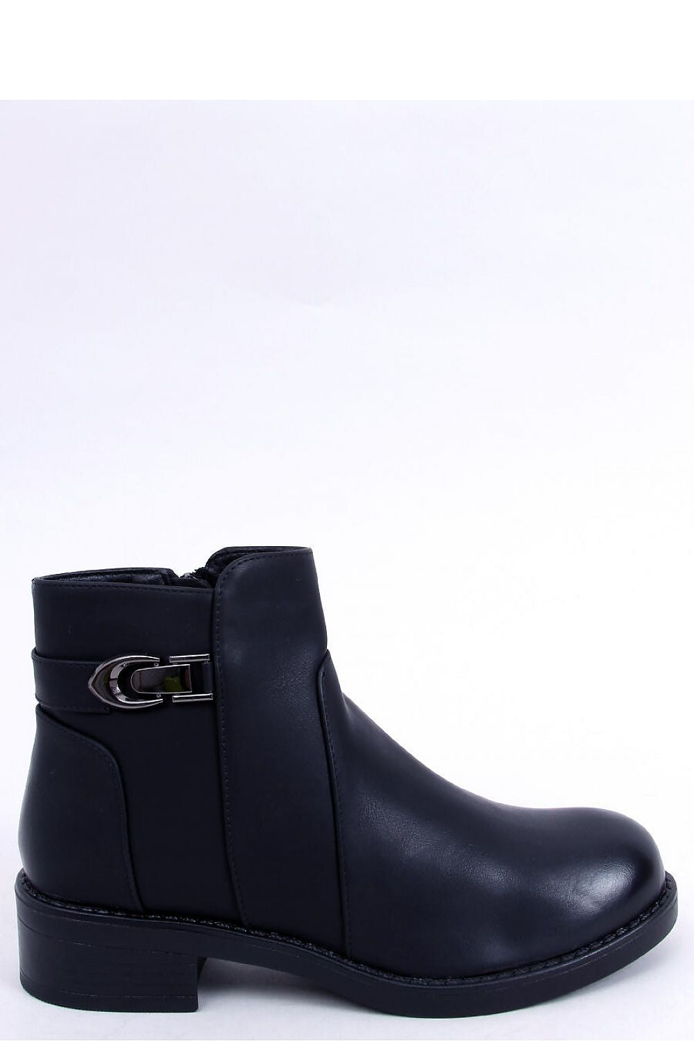 Inello Women's Jodhpur Boots - Classic Black, Flat Heel, Eco-Friendly Leather with Zipper Closure
