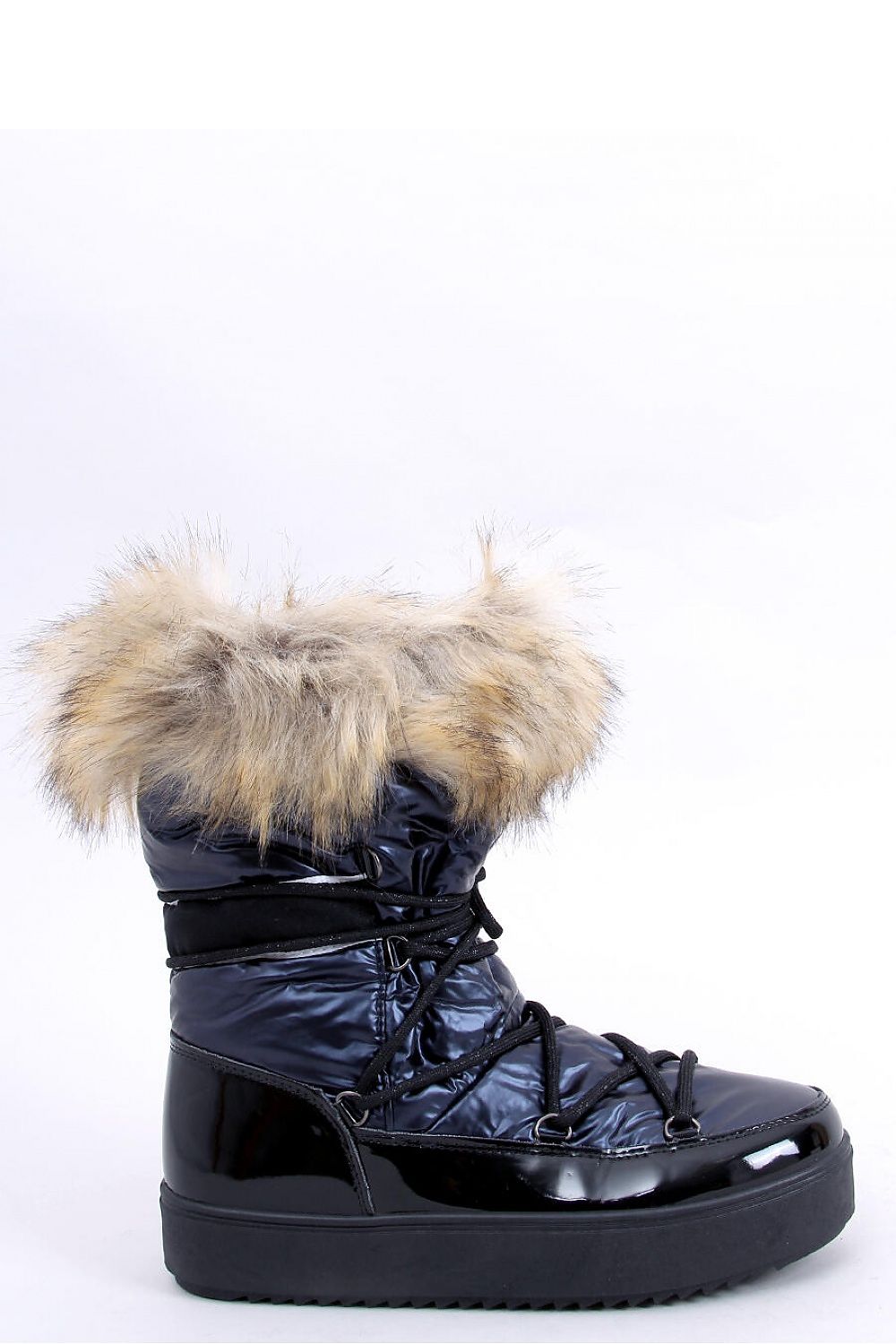 Inello Women's Snow Boots with Thick Fur Lining and High Sole for Winter Comfort