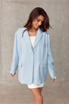 Roco Fashion Voluminous Cut Jacket with Elegant Buttons and Imitation Pockets in Classic Style