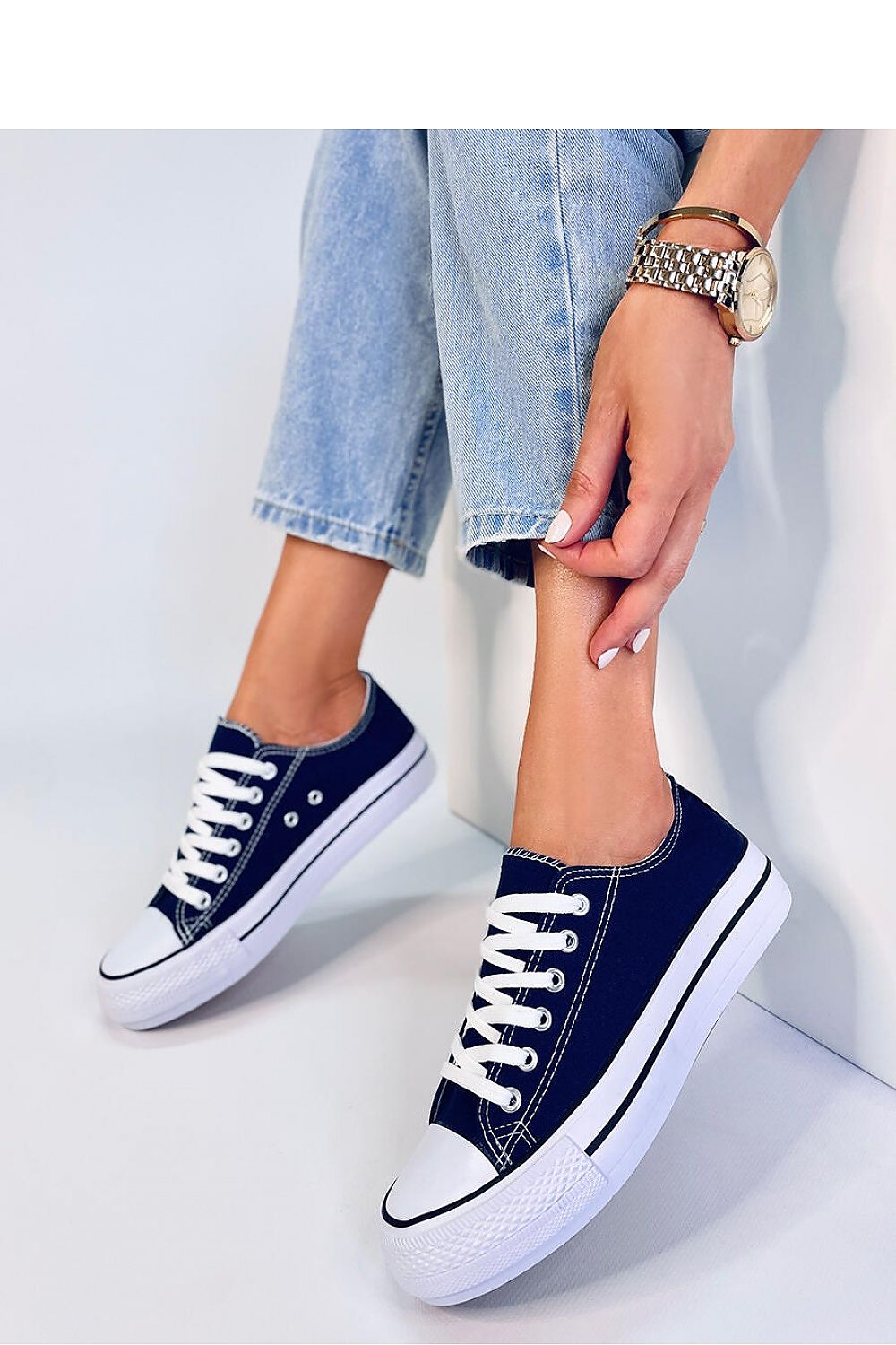 Inello Classic Women’s Sneakers - Stylish Comfort with 3cm Sole Height for Everyday Wear