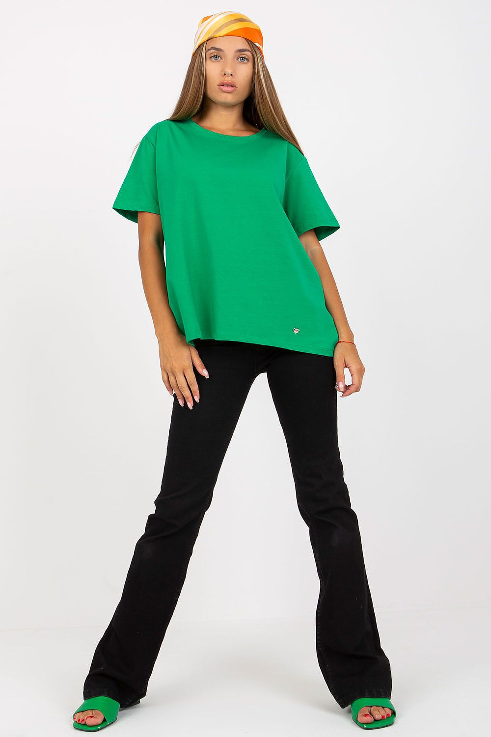 Luxury Women's BFG T-Shirt – Short Sleeve, Round Neckline, 90% Cotton, 10% Spandex