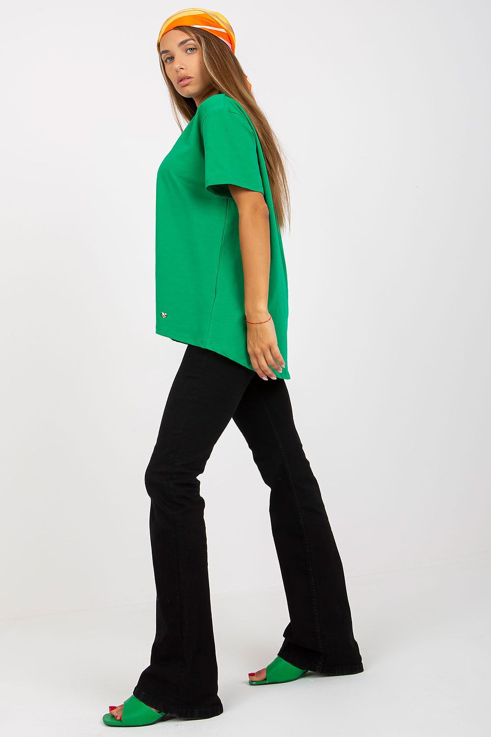 Luxury Women's BFG T-Shirt – Short Sleeve, Round Neckline, 90% Cotton, 10% Spandex