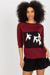 Elegant 2-Piece Sweatshirt Set with Skirt - Round Neckline, Decorative Print & Premium Fabric